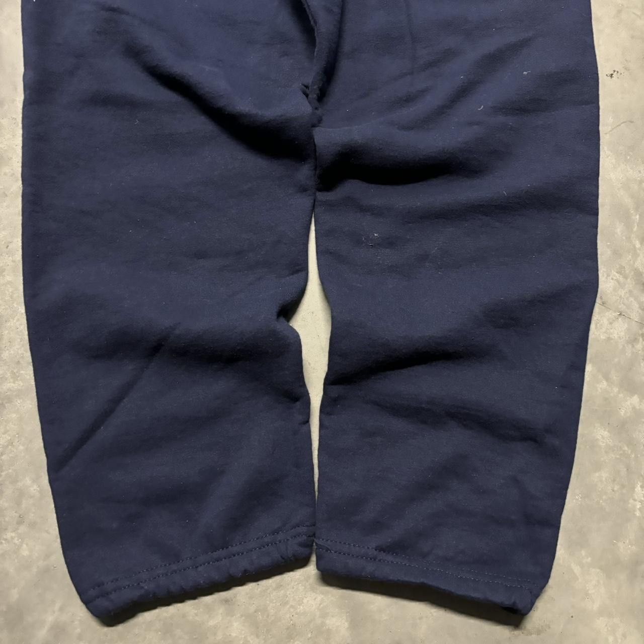 Japanese Brand × Vintage Crazy Vintage Y2K/2000s Baggy Navy Blue Skater Essential Sweatpants! Size US 36 / EU 52 - 5 Thumbnail
