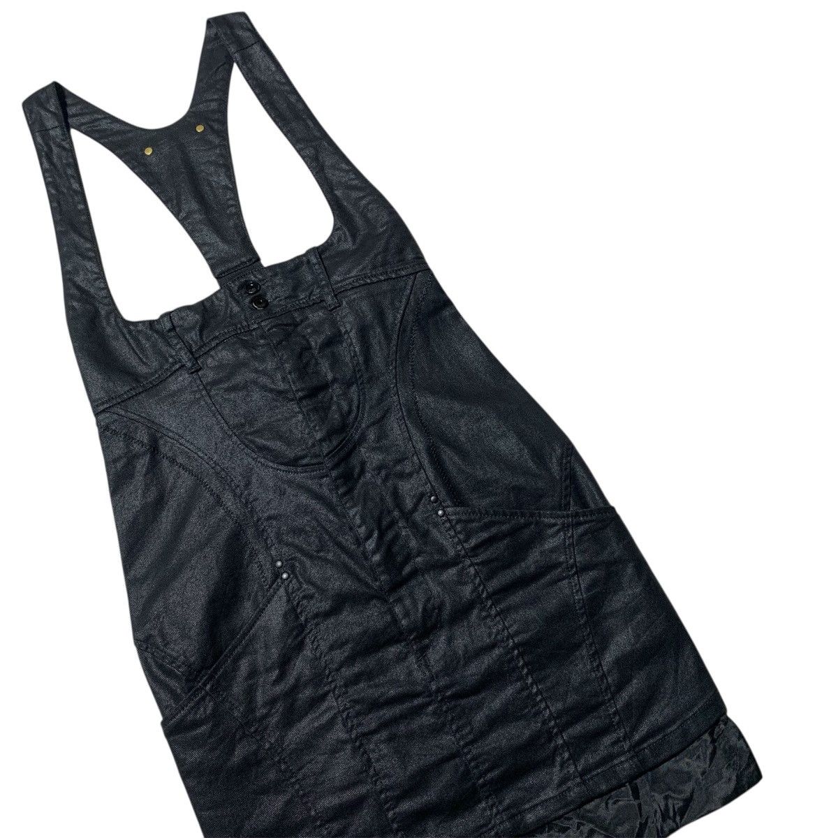 Diesel 2000s Rare Diesel Overall Short Skirt Punk Gothic Style Size US 26 / EU 42 - 11 Thumbnail