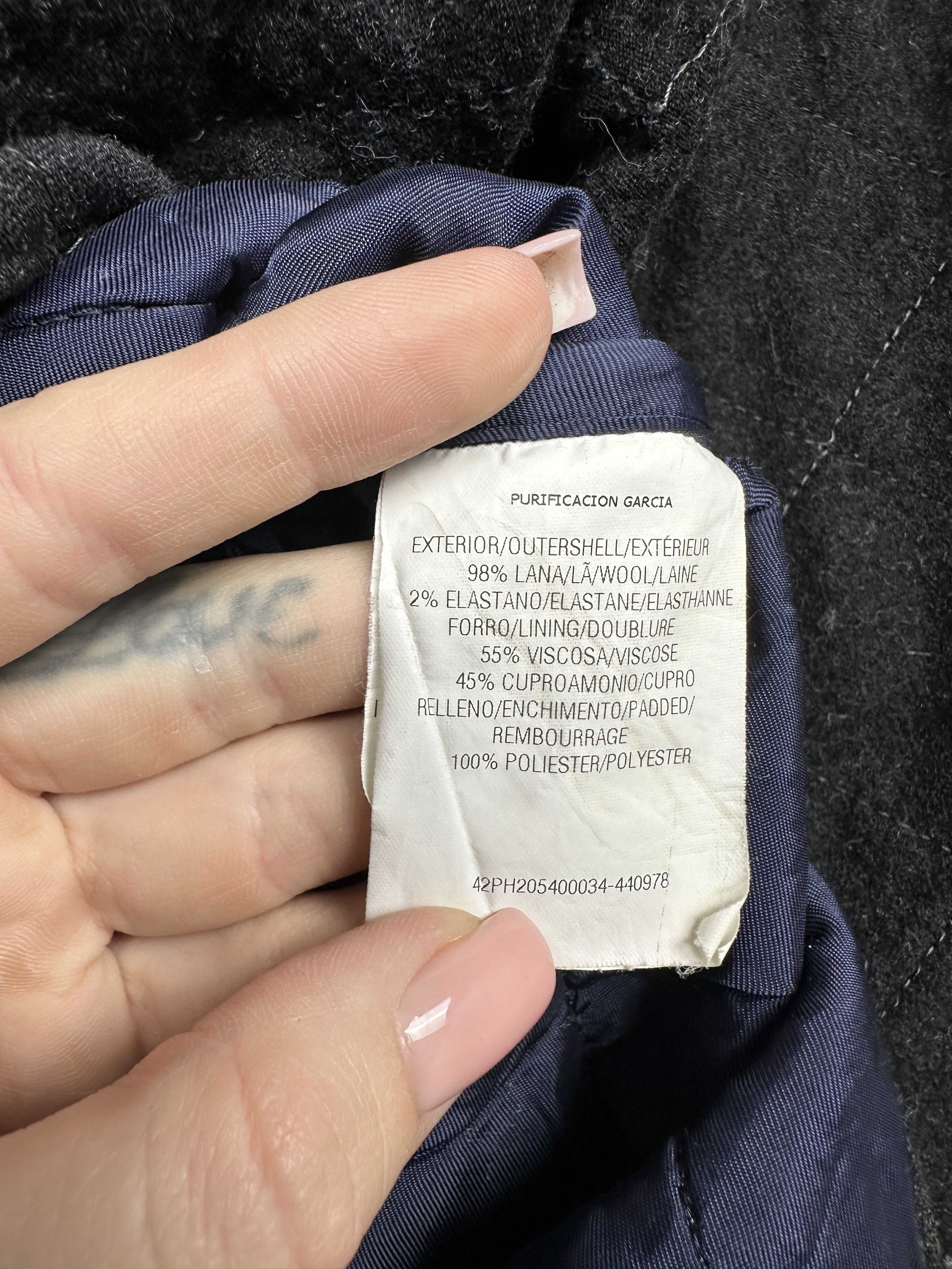 PURIFICATION GARCIA Purification Garcia Quilted Wool Overshirt Jacket Size US M / EU 48-50 / 2 - 4 Thumbnail