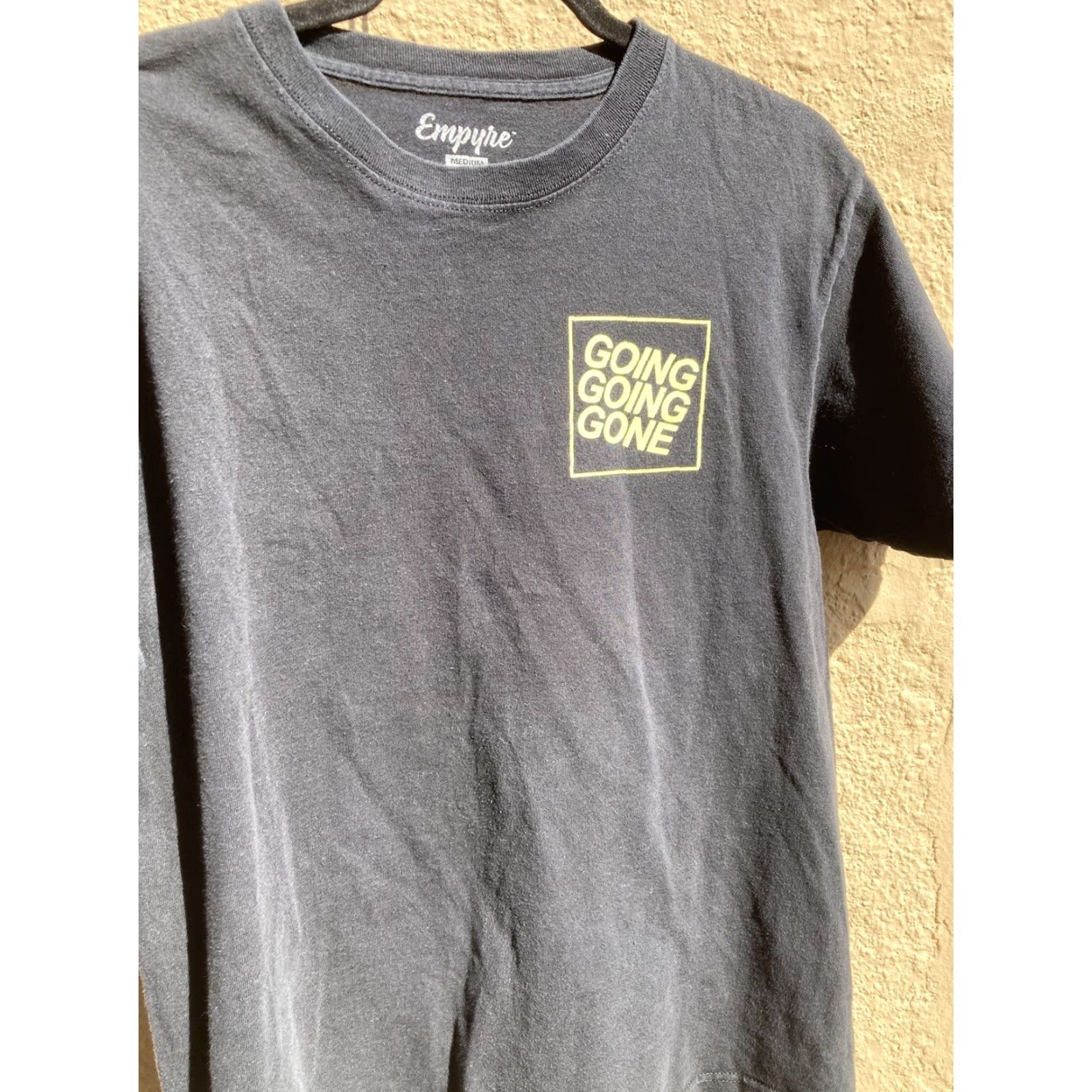Empyre Empyre Black Going Gone Logo T-Shirt Mens Medium Cotton Crew Short Sleeve 100% Cotton Size US M / EU 48-50 / 2 - 8 Thumbnail