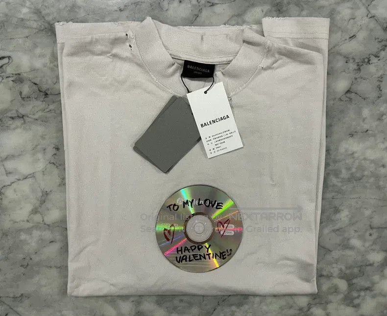 Balenciaga Balenciaga Black CD short-sleeve T-shirt Size US S / EU 44-46 / 1 - 2 Thumbnail