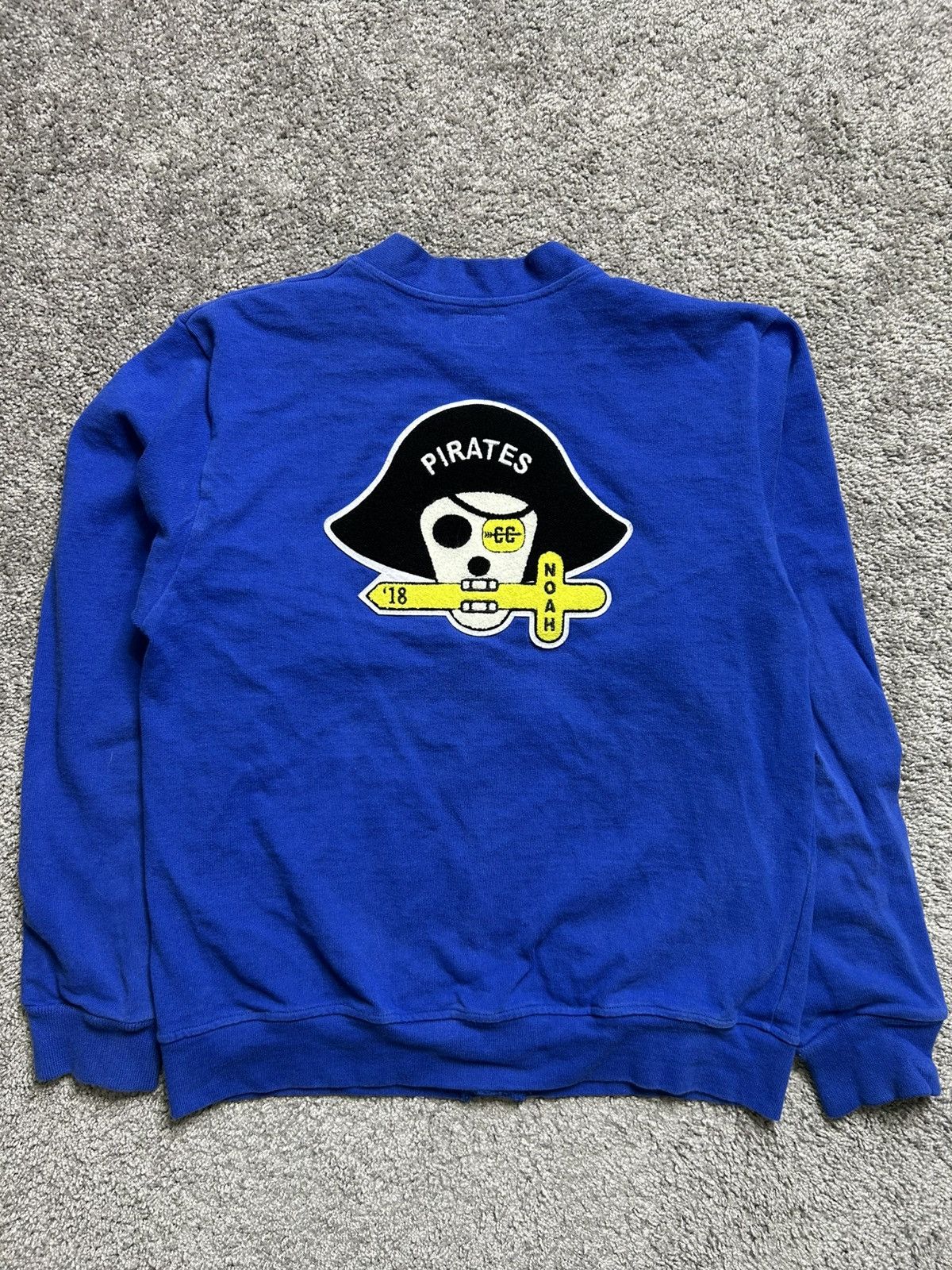 Other Noah Pirates Embroidered Cardigan Blue Made in Canada Size US M / EU 48-50 / 2 - 1 Thumbnail