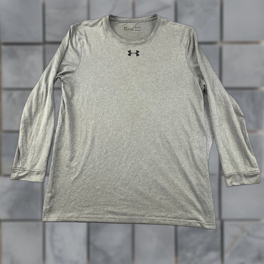Under Armour Under Armour HeatGear Shirt Mens Small S Gray Loose Fit Long Sleeve Pullover Size US S / EU 44-46 / 1 - 1 Thumbnail