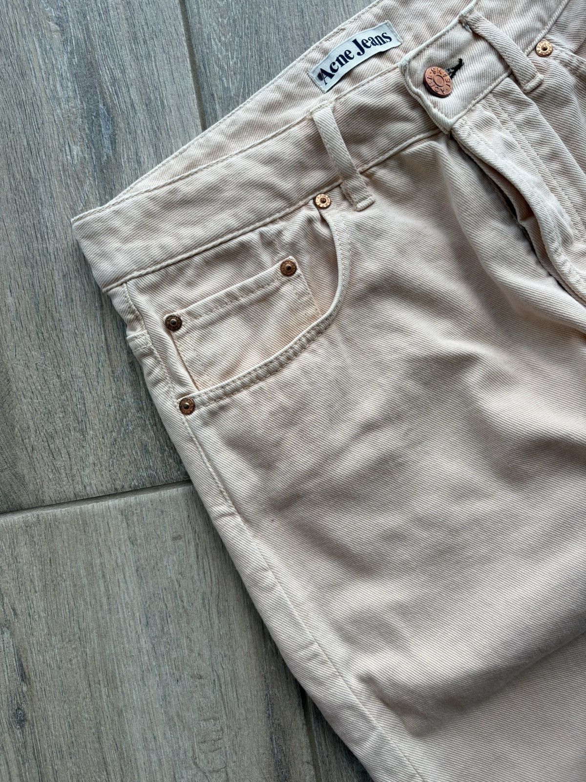Acne Studios Women's Straight Acne Jeans Girl Peach Size 28/32 Size 28" / US 6 / IT 42 - 4 Thumbnail