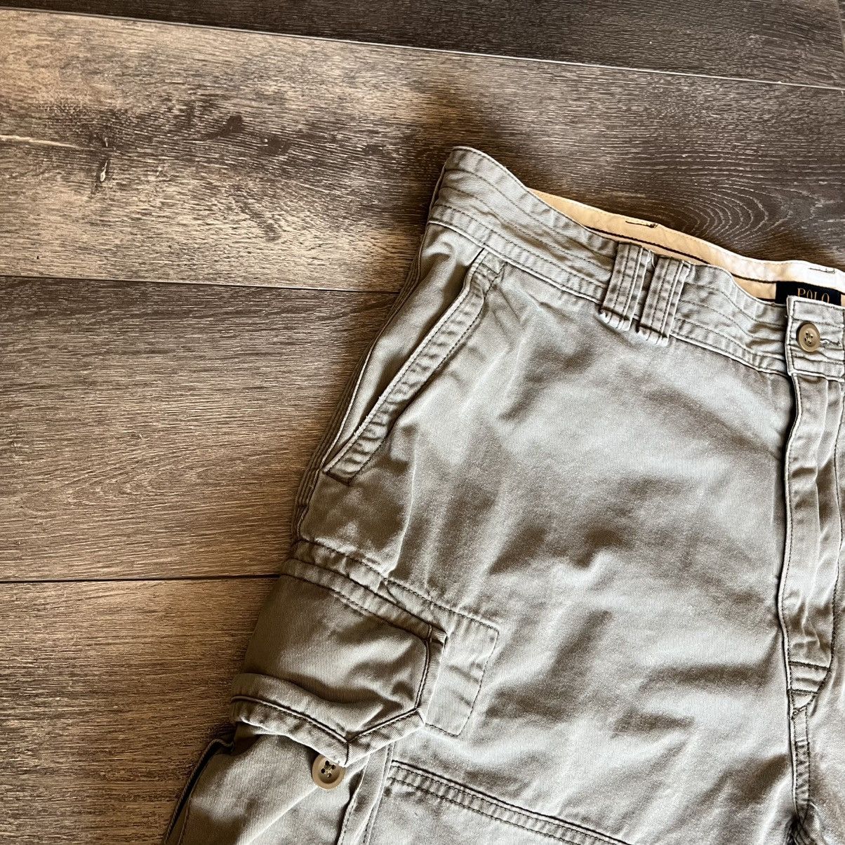 Polo Ralph Lauren Vintage 2000s Polo Ralph Lauren Cargo Light Olive Shorts 38 Size US 38 / EU 54 - 6 Thumbnail