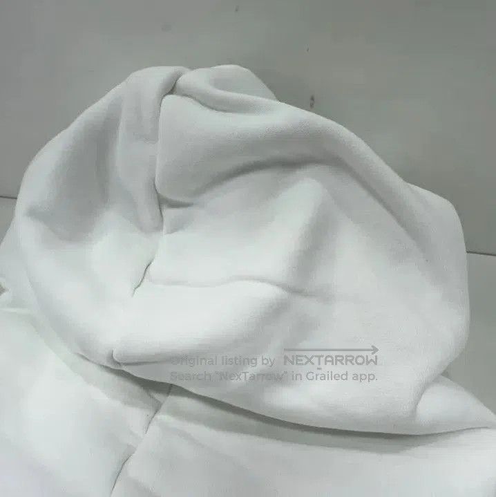 Balenciaga White Long Sleeve Hoodie with Logo.