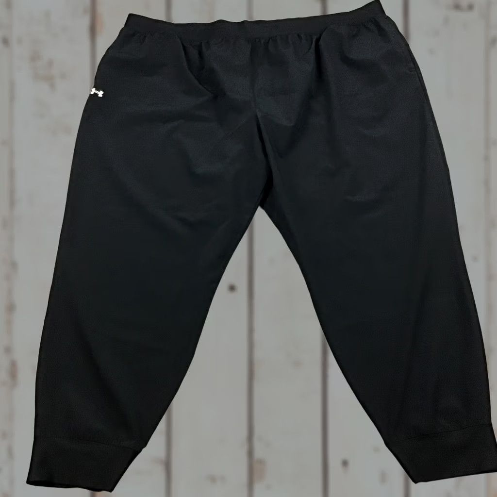 Under Armour Under Armour Pants Men 3XL Black Jogger Tapered Drawstring Active Sports Casual Style Regular Fit XS? Size US 39 - 1 Thumbnail