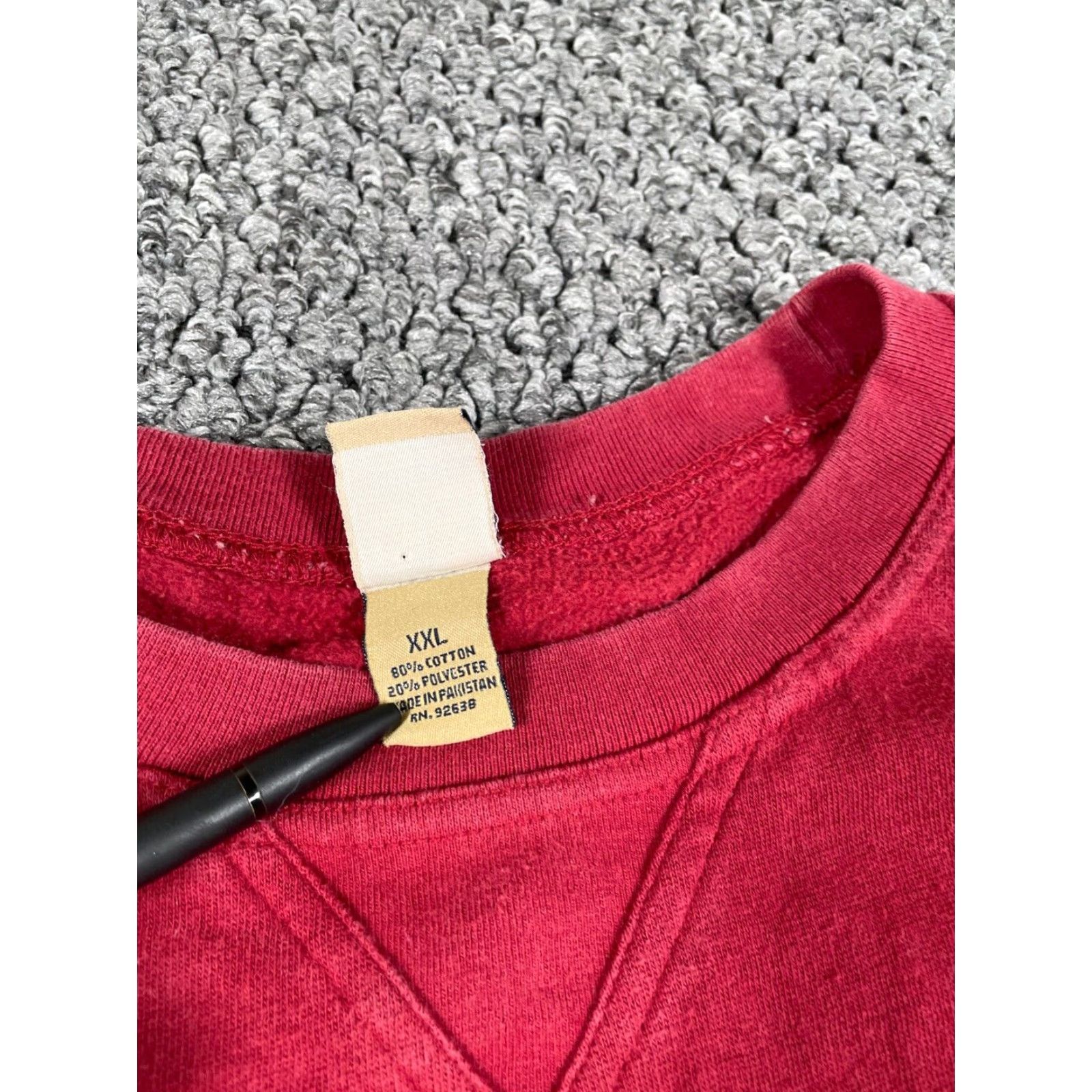 Fossil Fossil Sweatshirt Red 2XL Adult Crewneck Captain Skully Fishing Dock Print Retro Nautical Hipster Pullover Size US XXL / EU 58 / 5 - 4 Thumbnail
