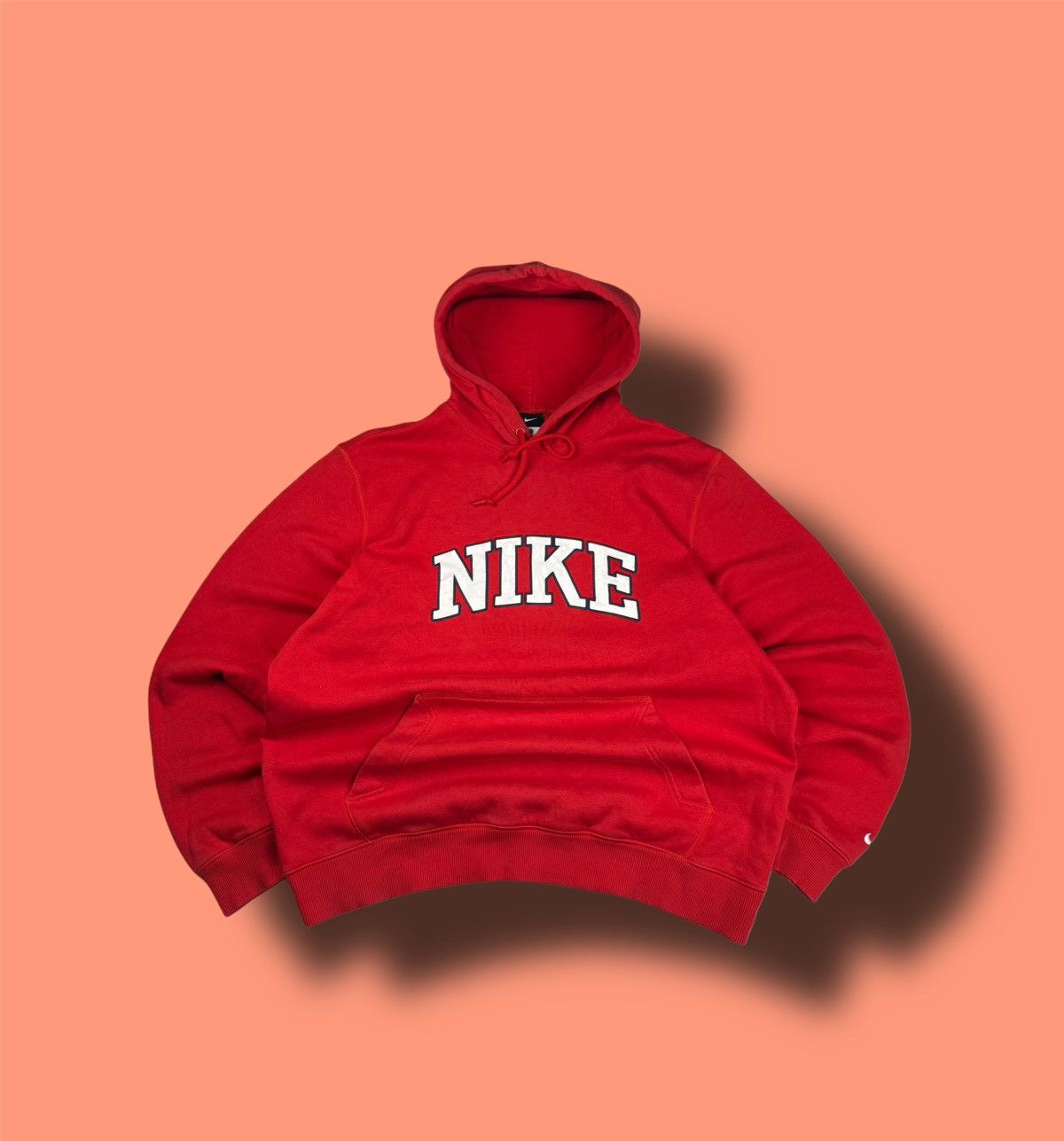 Nike × Vintage NIKE VINTAGE CENTER LOGO OVERSIZE BOXY HOODIE Size US XL / EU 56 / 4 - 1 Thumbnail