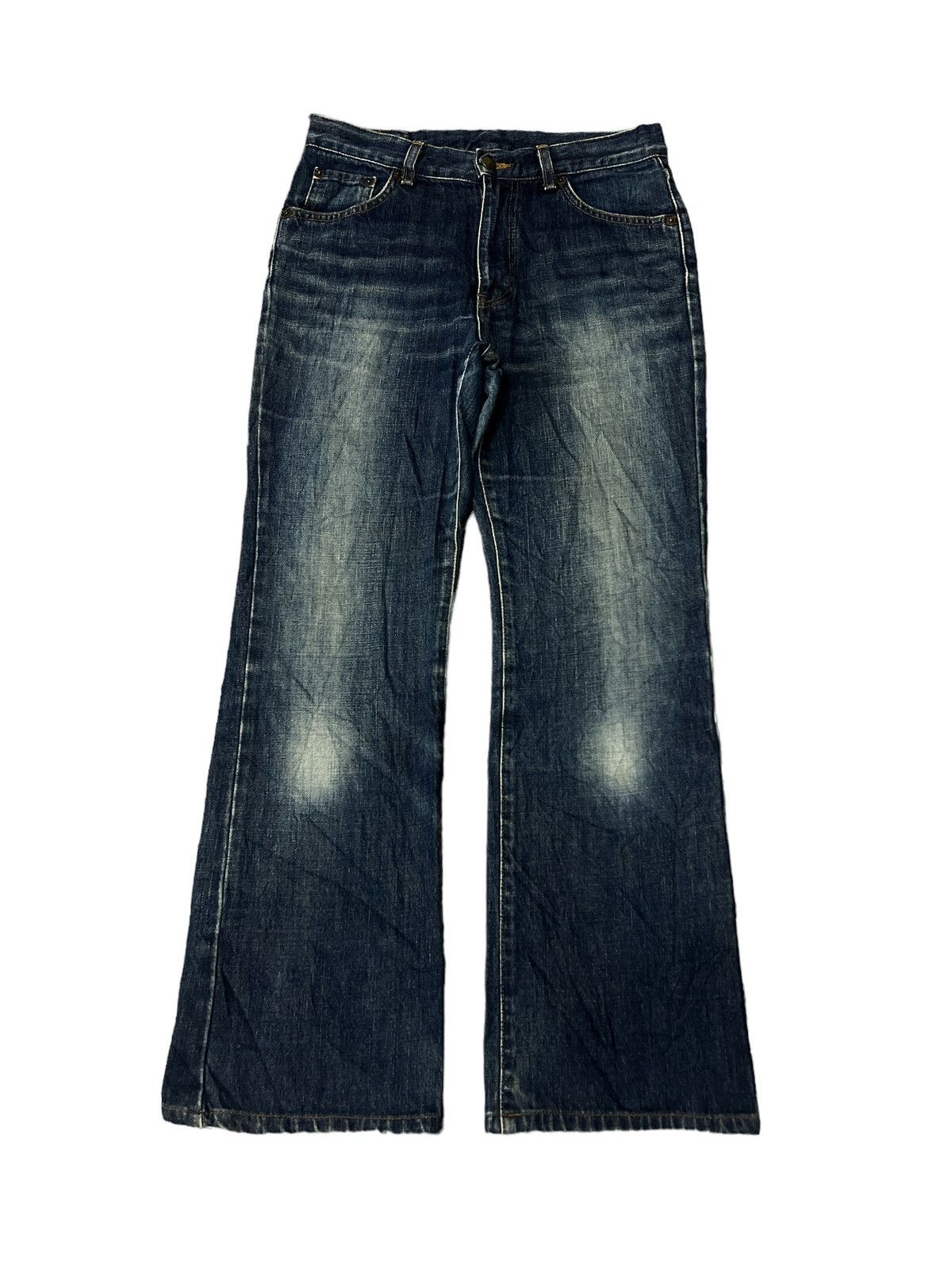 FLARED💥EDWIN DISTRESSED DENIM PANT