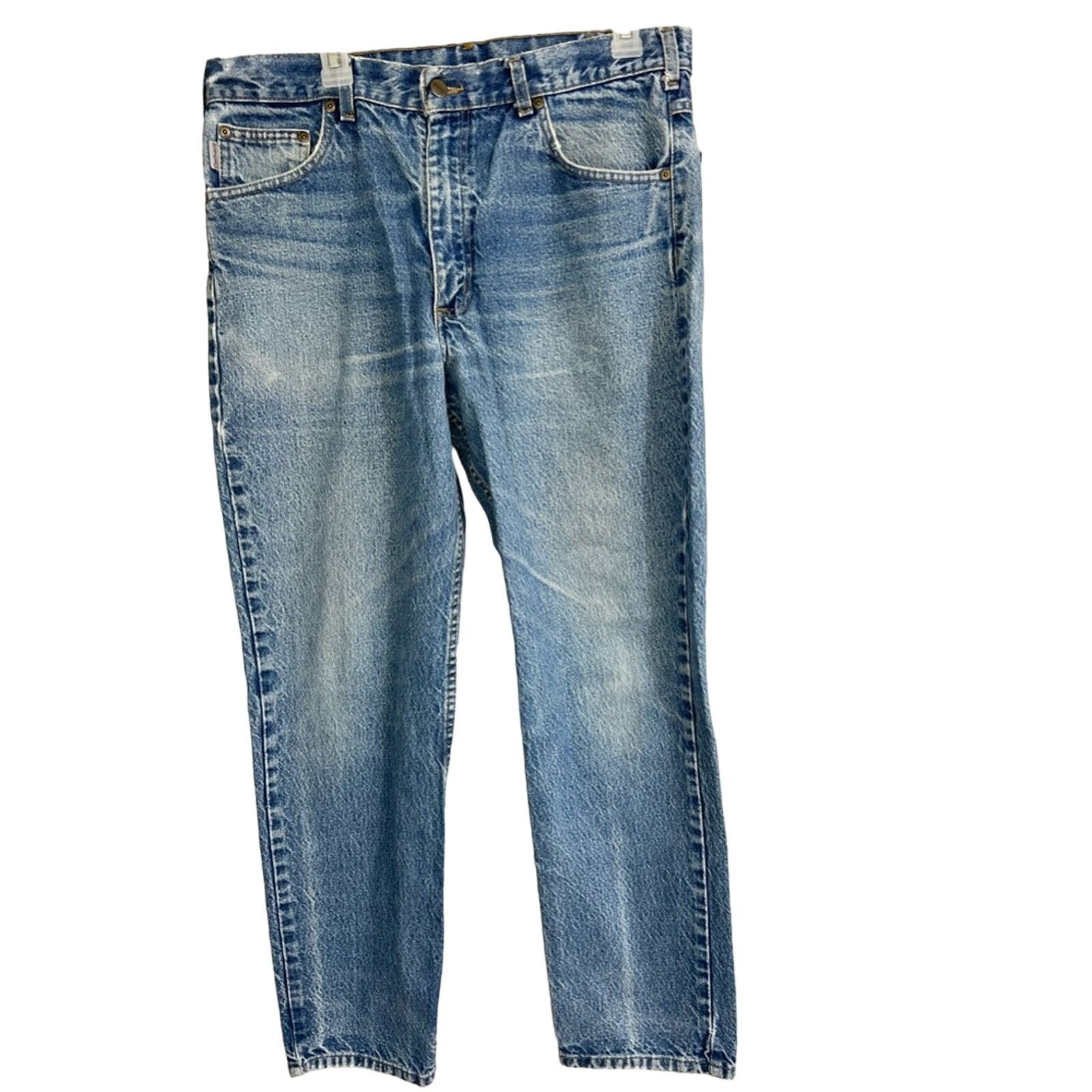 Carhartt Carhartt B18 PRW Mens 36x30 Relaxed Fit Blue Denim Jeans Size US 36 / EU 52 - 1 Thumbnail