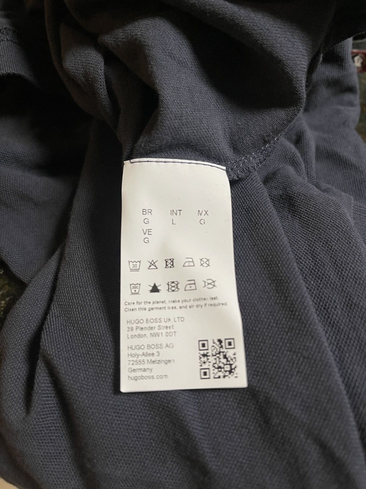 Hugo Boss Hugo Boss Polo Shirt Men's Large Regular Fit Navy Blue Size US L / EU 52-54 / 3 - 8 Thumbnail