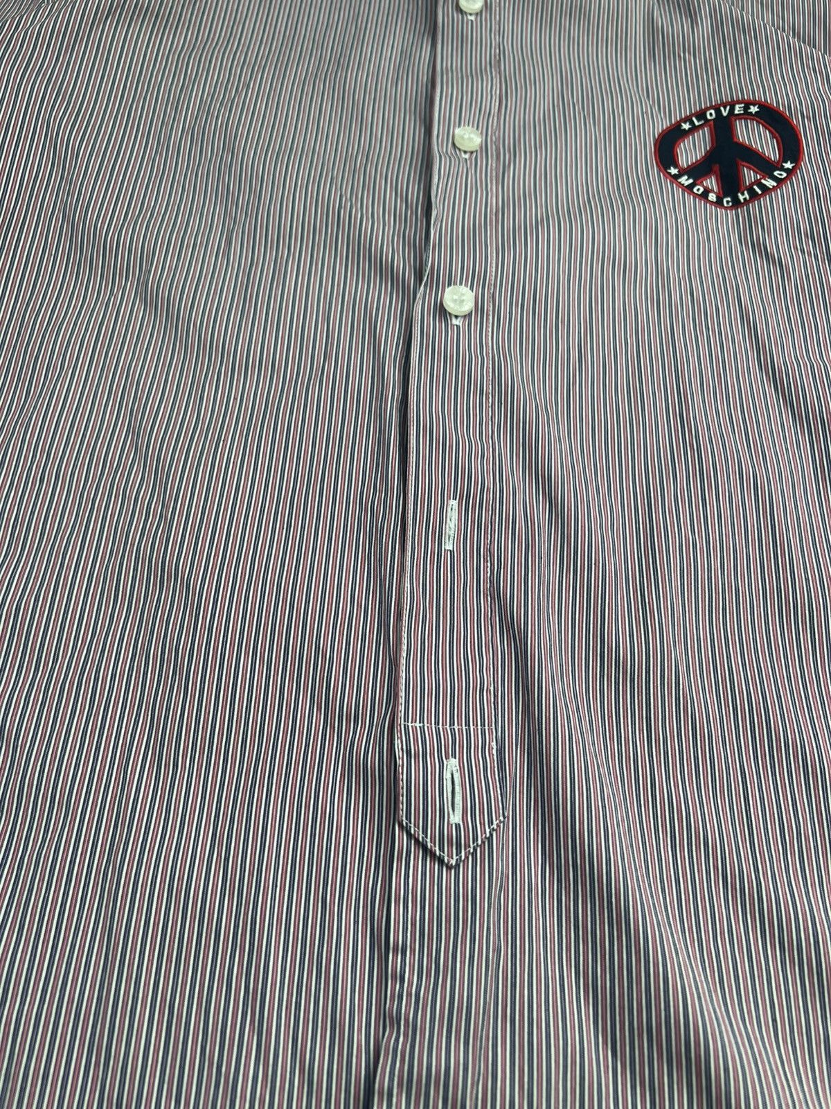 Moschino × Vintage Vintage MOSCHINO Big Logo Short Sleeve Shirt size XL Size US XL / EU 56 / 4 - 5 Thumbnail