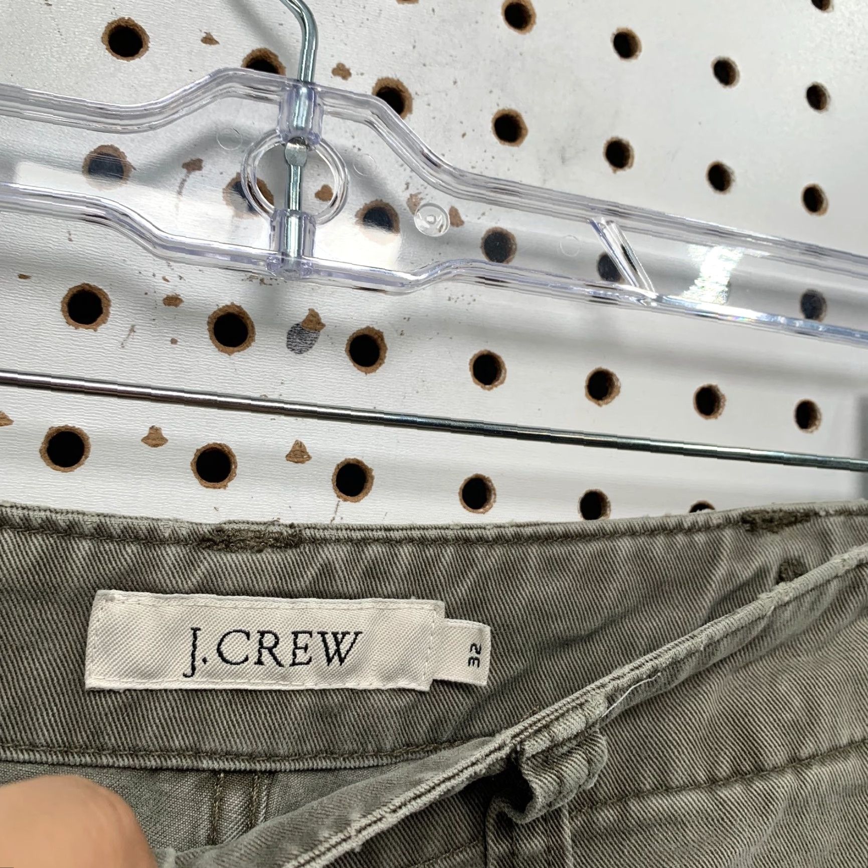 J.Crew J.CREW Military Cargo Shorts Mens 32x10 Green Distressed 100% Cotton Raw Hem - Cargo Shorts - Men - Green - 32x10 Size US 32 / EU 48 - 3 Thumbnail