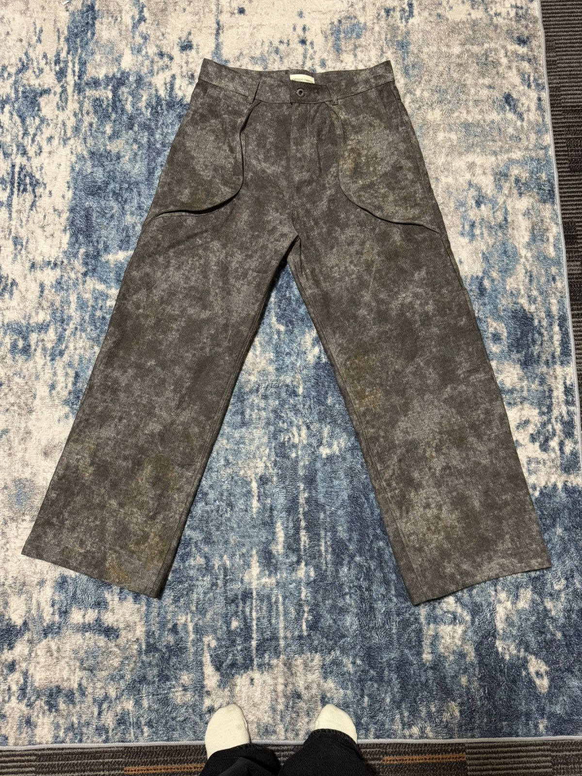 Handmade Nelson Nemo Rusty Blob Army Pants Size US 34 / EU 50 - 1 Thumbnail