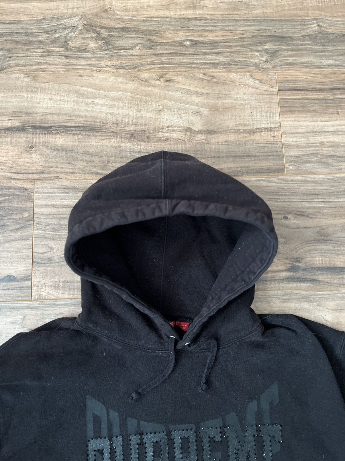 Supreme Supreme Rhinestone Shadow Hooded Sweatshirt Size US XL / EU 56 / 4 - 13 Thumbnail