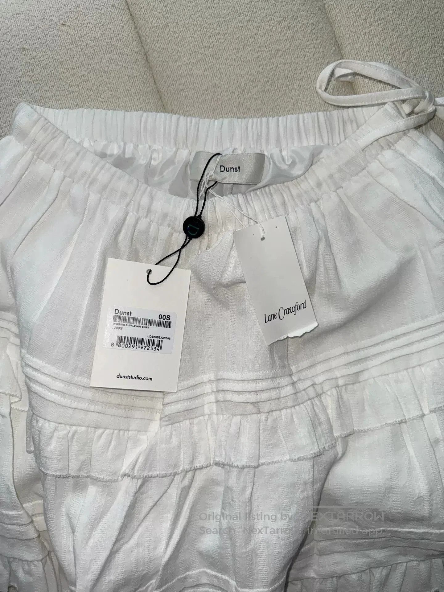 Japanese Brand new dunst shirring ruffle tiered skirt. Size 23" - 6 Thumbnail