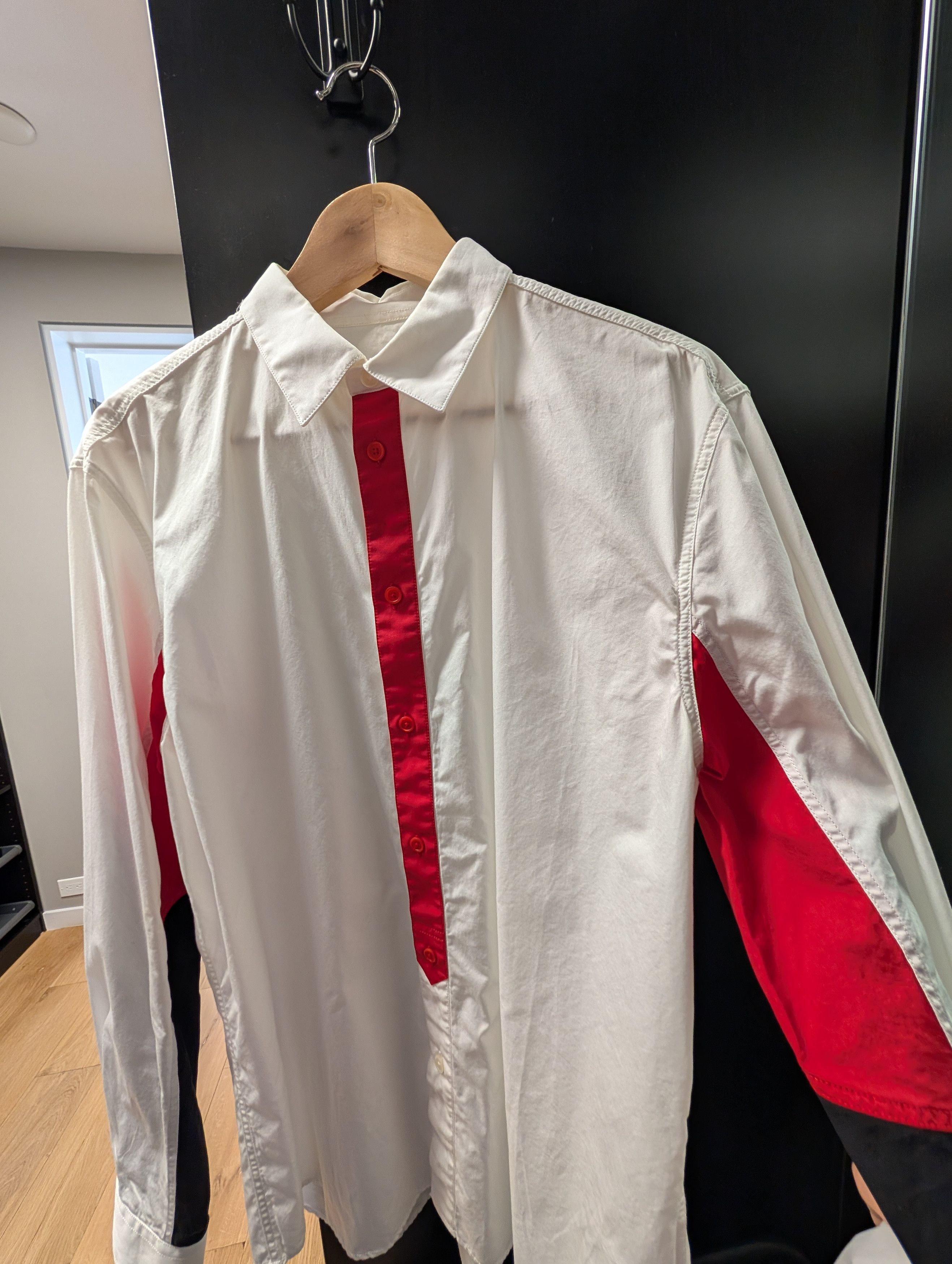 Givenchy red and black touch - button up shirt - rare item Size US M / EU 48-50 / 2 - 1 Thumbnail