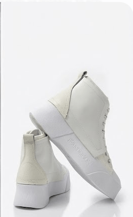 JW Anderson High Top Platform Sneakers White RRP $450 Size US 11 / EU 44 - 2 Thumbnail