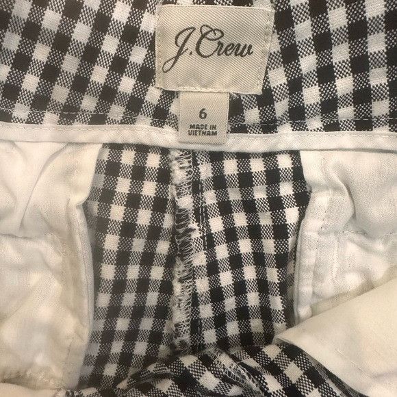 J.Crew J. Crew Navy White Gingham Chino Shorts Size 6 Size 28" / US 6 / IT 42 - 4 Thumbnail