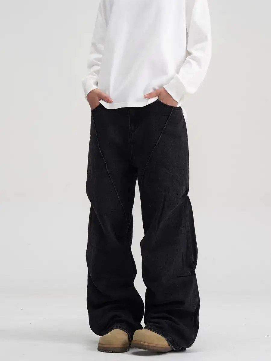 Japanese Brand High street deconstructed design micro flare jeans Size US 32 / EU 48 - 5 Thumbnail