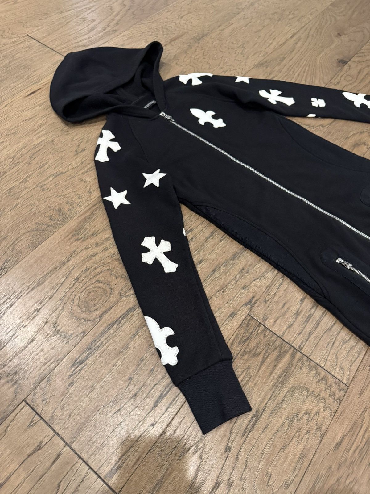 Chrome Hearts Chrome Hearts Multi Motif Leather Patch Onesie Jumpsuit Size US S / EU 44-46 / 1 - 5 Thumbnail