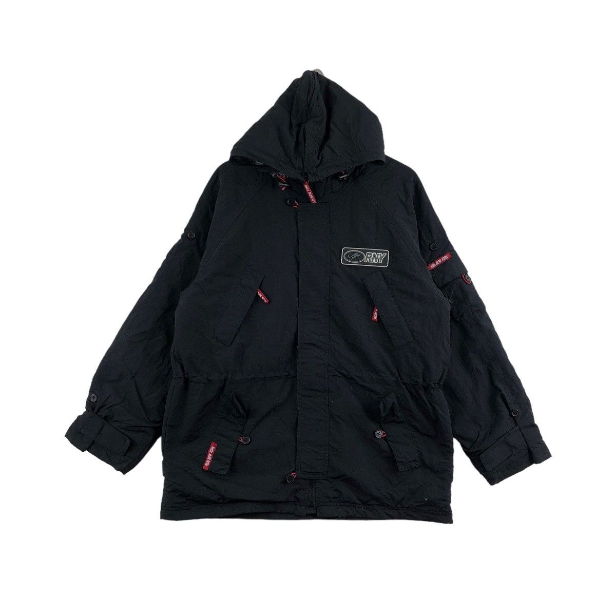 image of Vintage Rny Run New York Jacket Multipocket Gorpcore Outdoor in Black, Men's (Size Medium)