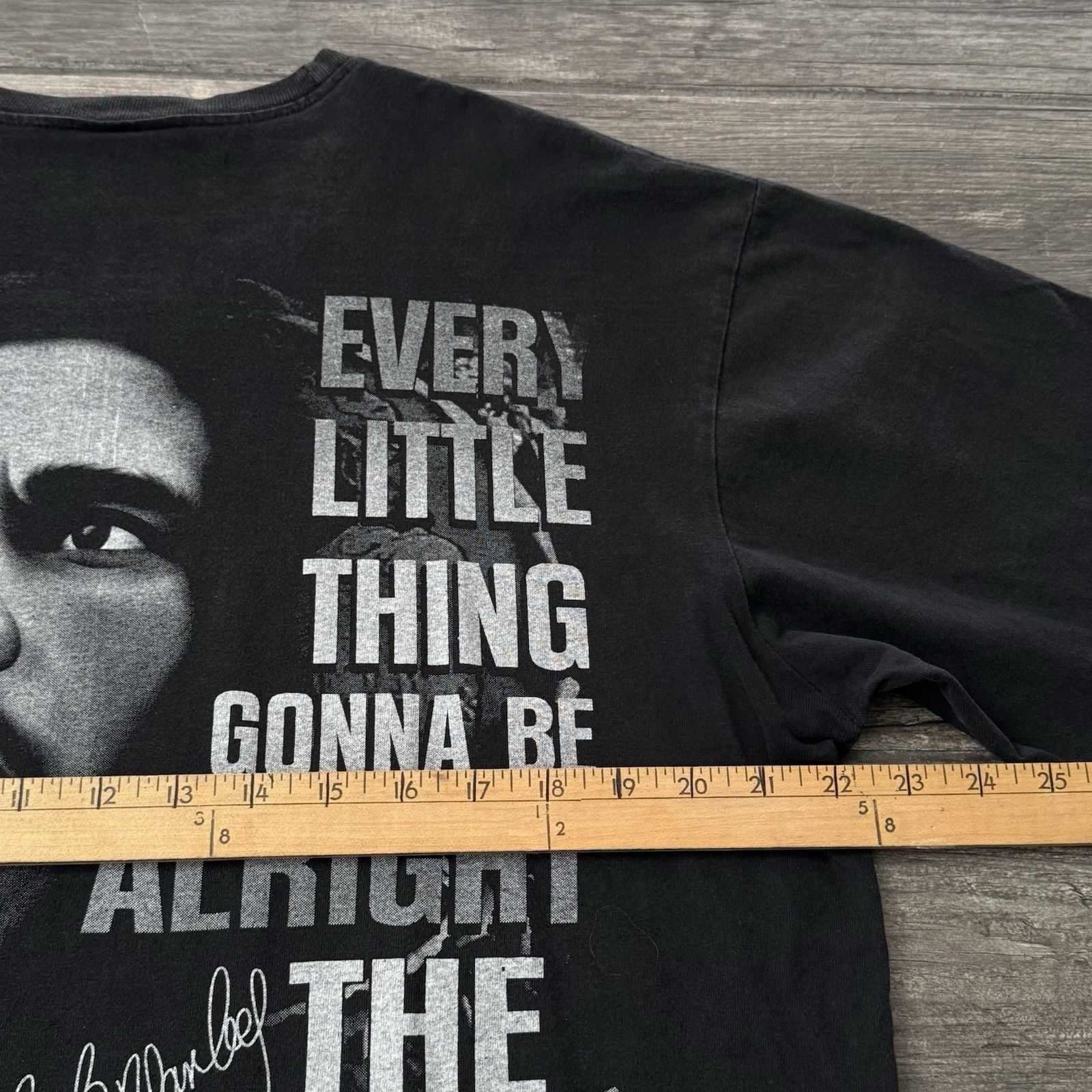 Bob Marley Y2K BOB MARLEY BLACK T-SHIRT HOT EAGLE THREE LITTLE BIRDS LY Size US L / EU 52-54 / 3 - 6 Thumbnail