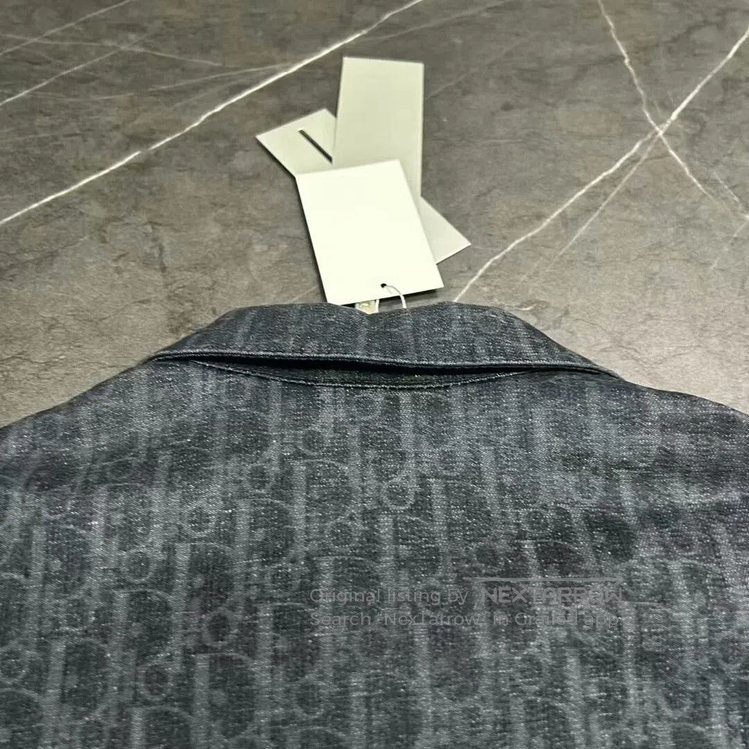 Dior black logo denim shirt by dior. Size US L / EU 52-54 / 3 - 4 Thumbnail