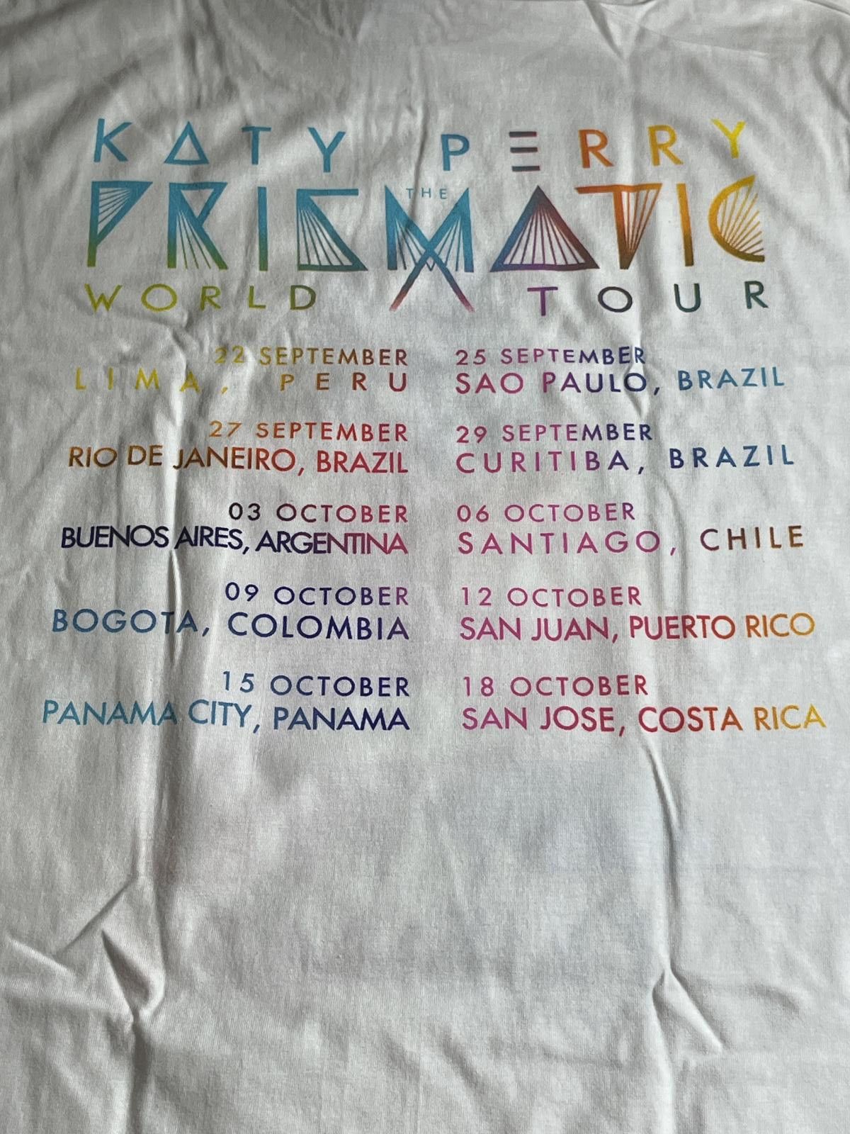 Designer Katy Perry T-shirt The Prismatic Tour Shirt 2014 - M Size US M / EU 48-50 / 2 - 5 Thumbnail
