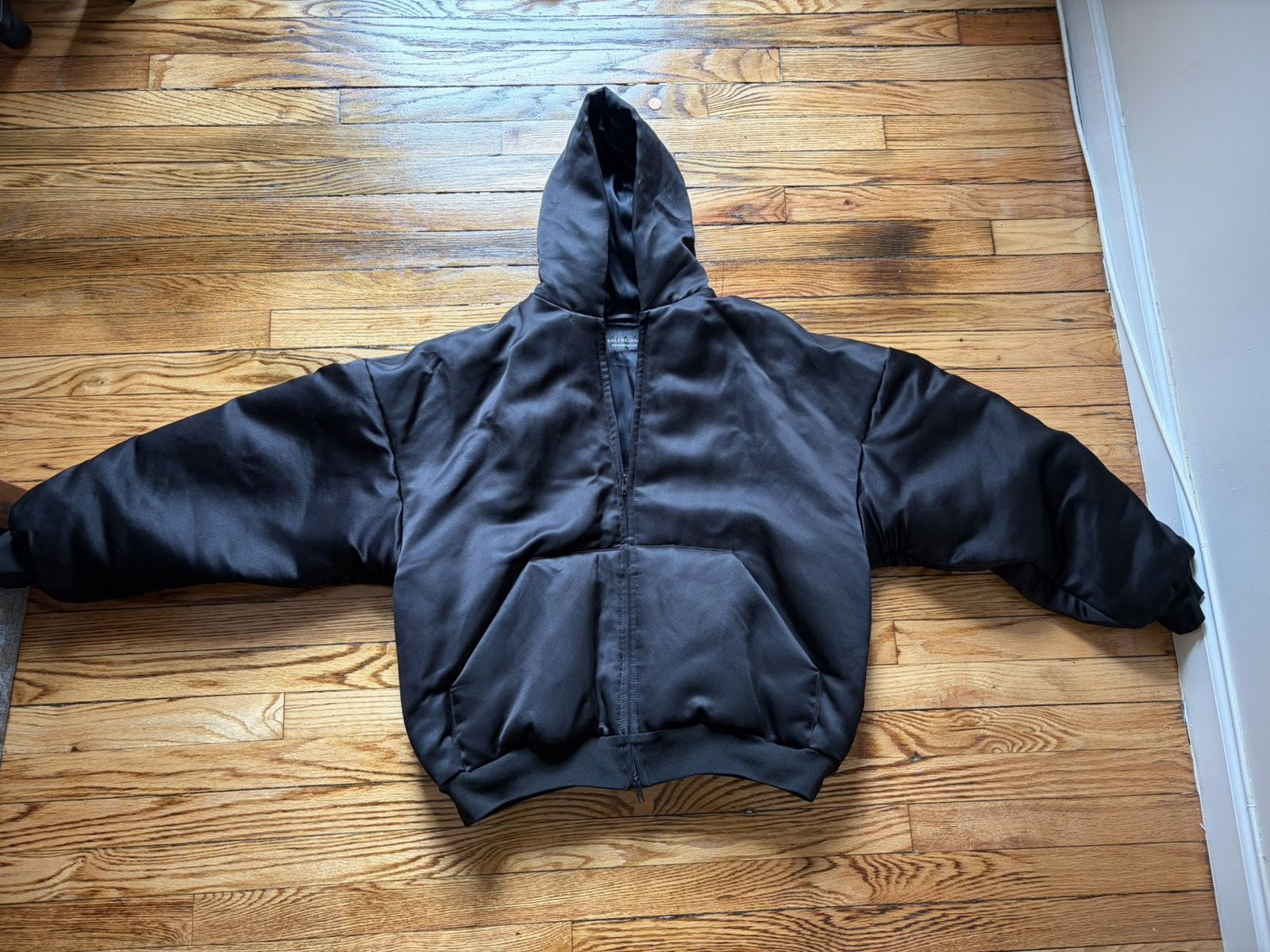 Balenciaga Balenciaga Padded Zip Up Hoodie (Demna Era) Size US M / EU 48-50 / 2 - 1 Thumbnail