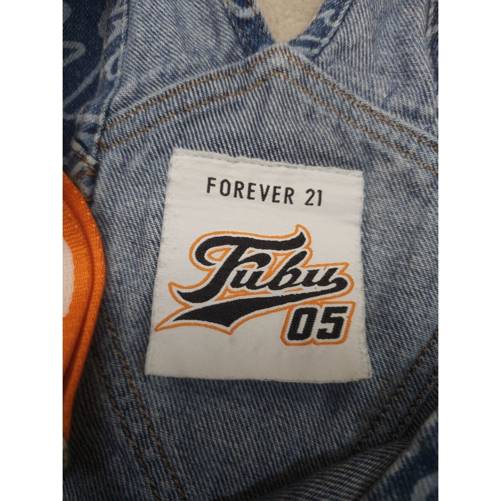 Fubu Fubu Forever 21 Denim Overalls Womens All Over Print Size 27" / US 4 / IT 40 - 10 Thumbnail