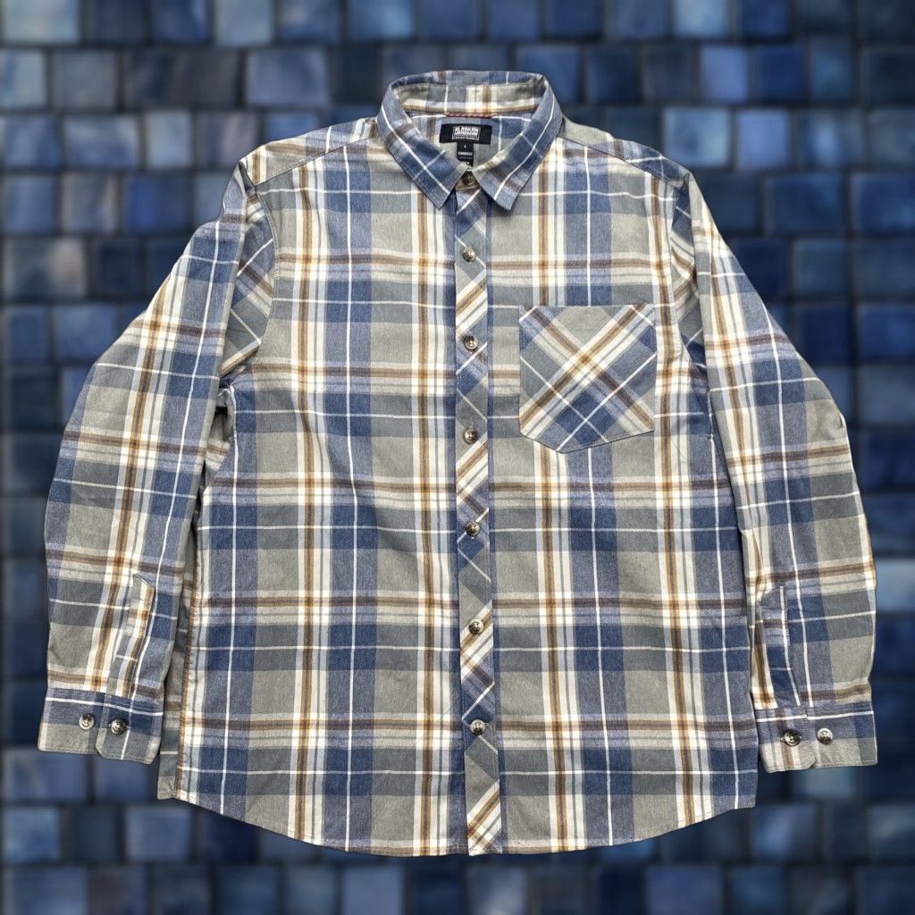 Vintage Alaskan Hardgear Shirt Plaid Flannel Button-Up Men Large Size US L / EU 52-54 / 3 - 1 Thumbnail