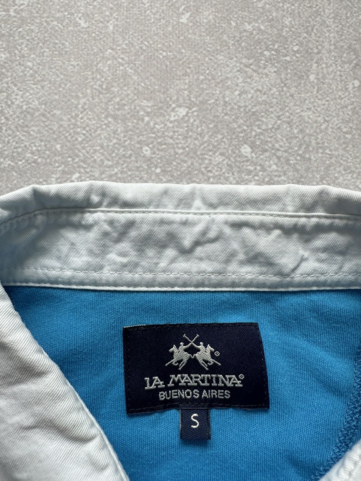 La Martina LONGSLEEVE POLO SHIRT WITH BRANDED EMBROIDERY LA MARTINA Size US S / EU 44-46 / 1 - 5 Thumbnail
