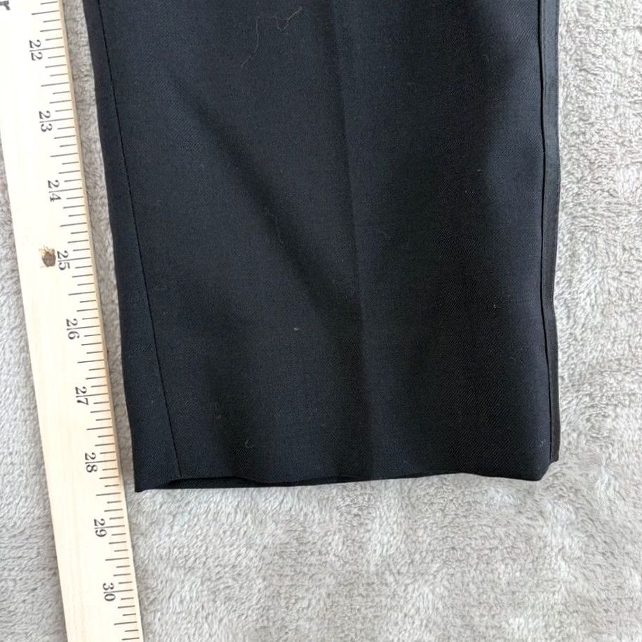 Ralph Lauren Lauren Ralph Lauren LRL Belrick Pants Dress Wool Black Stretch Size 28 Women Straight Leg Flat Front Modern Formal Trousers Size 28" / US 6 / IT 42 - 7 Thumbnail