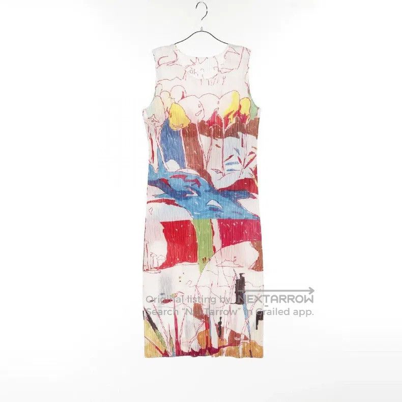 Issey Miyake Issey Miyake Color-block Dress Size M / US 6-8 / IT 42-44 - 2 Thumbnail