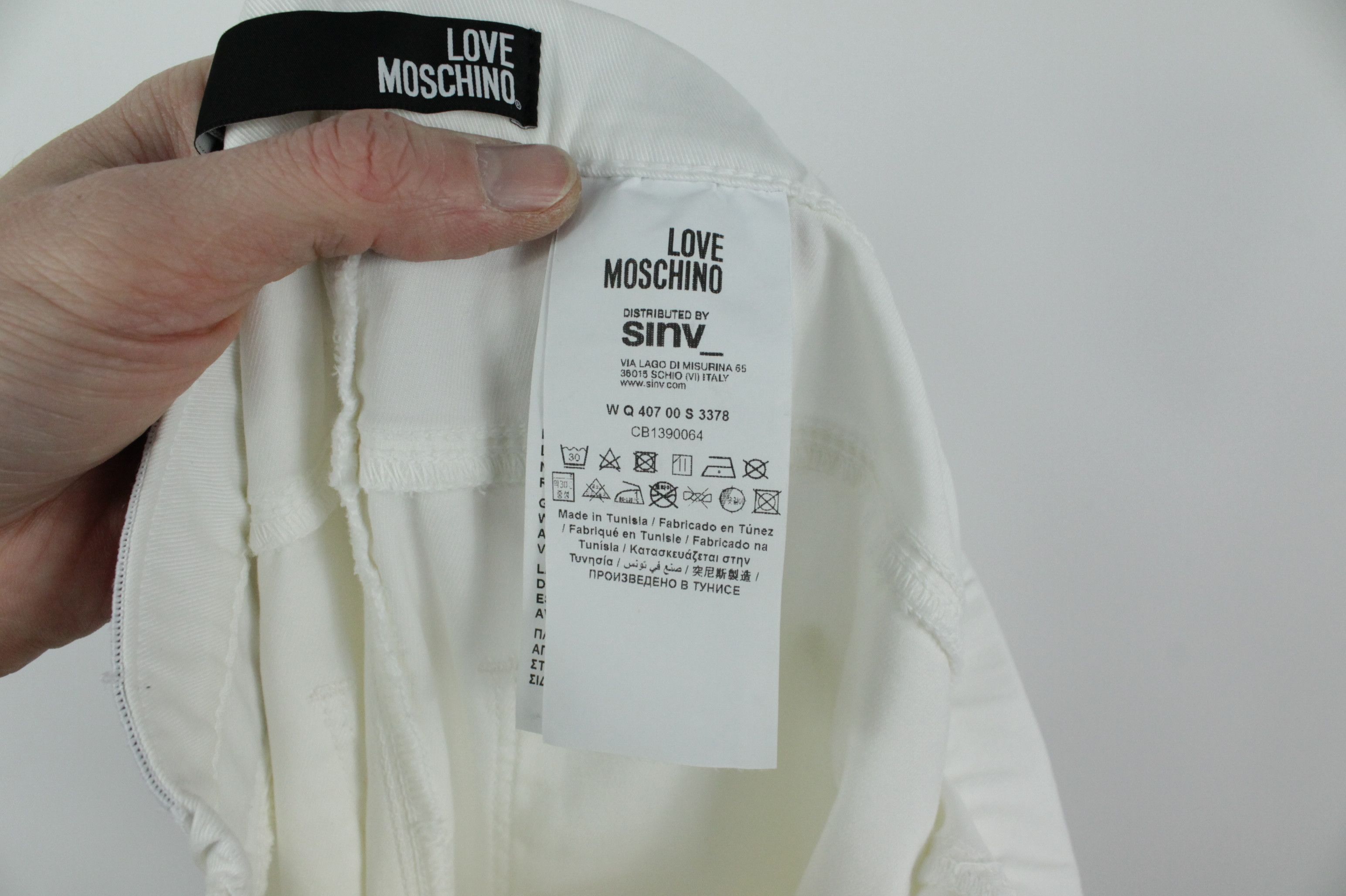 Designer × Love Moschino Love Moschino White Skinny Jeans / Jegging Size 27" / US 4 / IT 40 - 7 Thumbnail