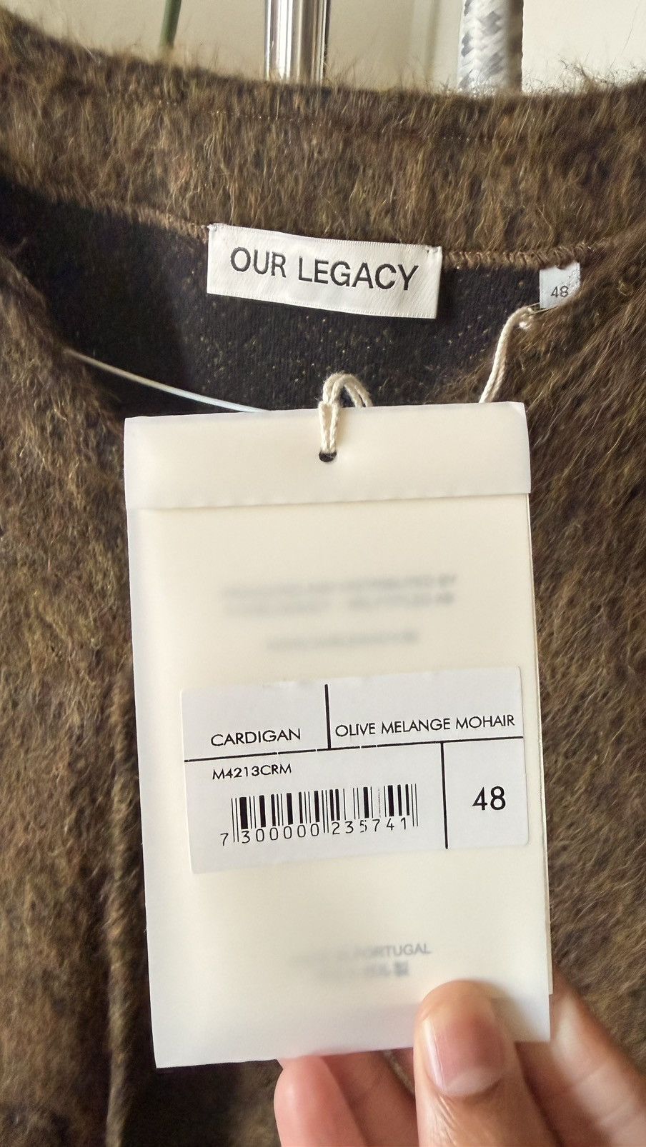 Our Legacy Our Legacy olive melange mohair sweater Size US M / EU 48-50 / 2 - 4 Thumbnail