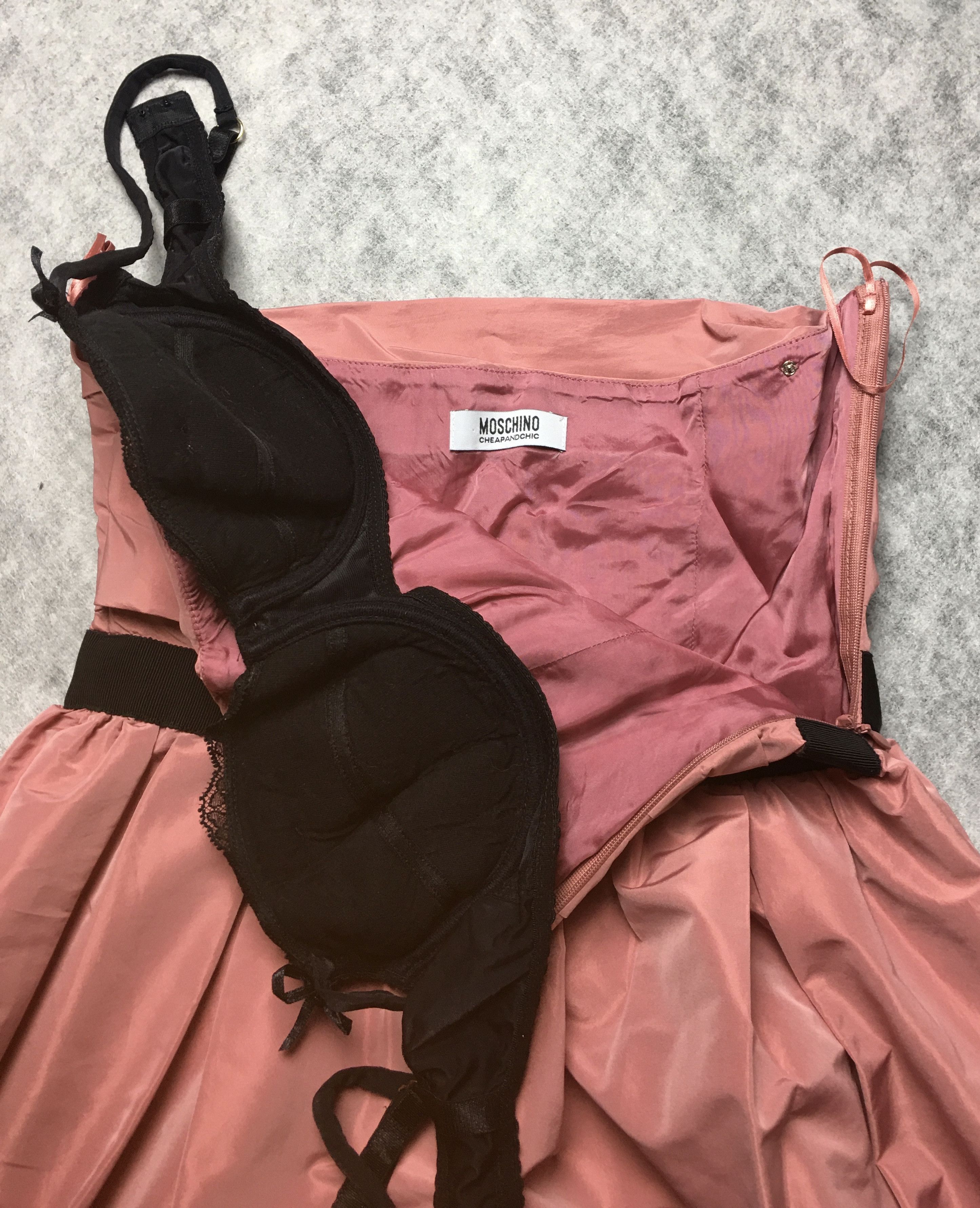 Moschino Moschino Cheap & Chic F/W 2012 Pink Satin Mini Dress US 6 Size M / US 6-8 / IT 42-44 - 9 Thumbnail