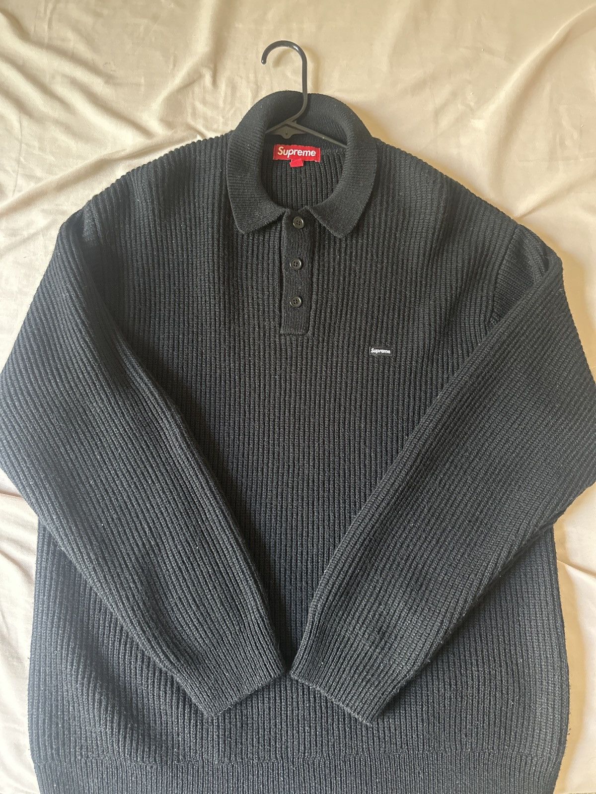 Supreme Supreme Small Box Polo Sweater Black Size Large Size US L / EU 52-54 / 3 - 1 Thumbnail