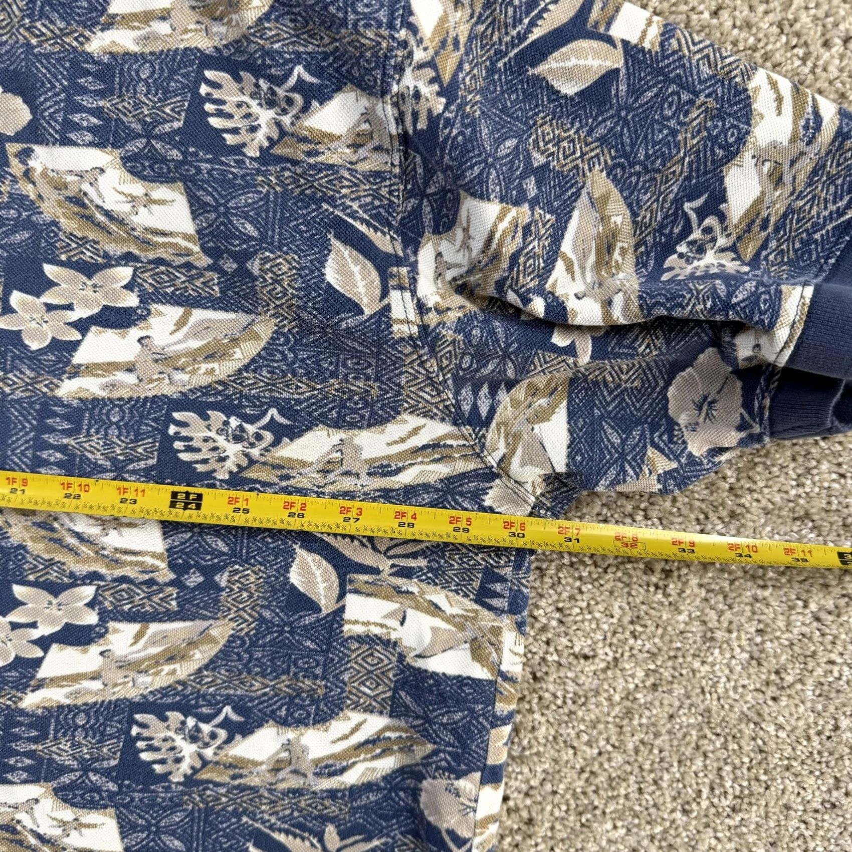 Vintage VINTAGE Northwest Territory Polo Shirt Mens 4XL Blue Hawaiian Floral Knit Big Man Casual Size US XXL / EU 58 / 5 - 4 Thumbnail