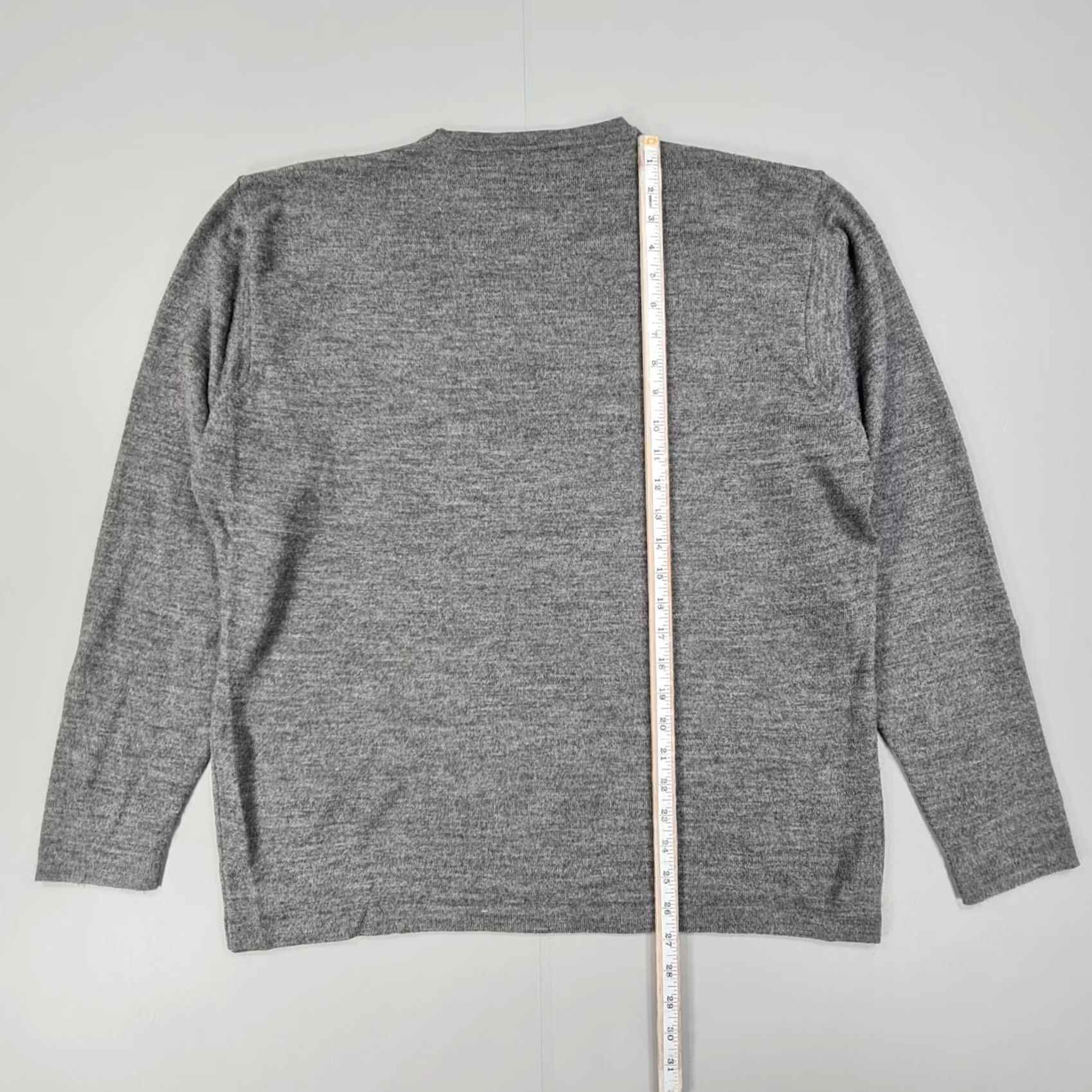 Valentino Valentino Jumper Grey XL Merino Wool Crew Neck Long Sleeve Pullover Mens Regular Knit Pullover Lightweight Casual Size US XL / EU 56 / 4 - 5 Thumbnail