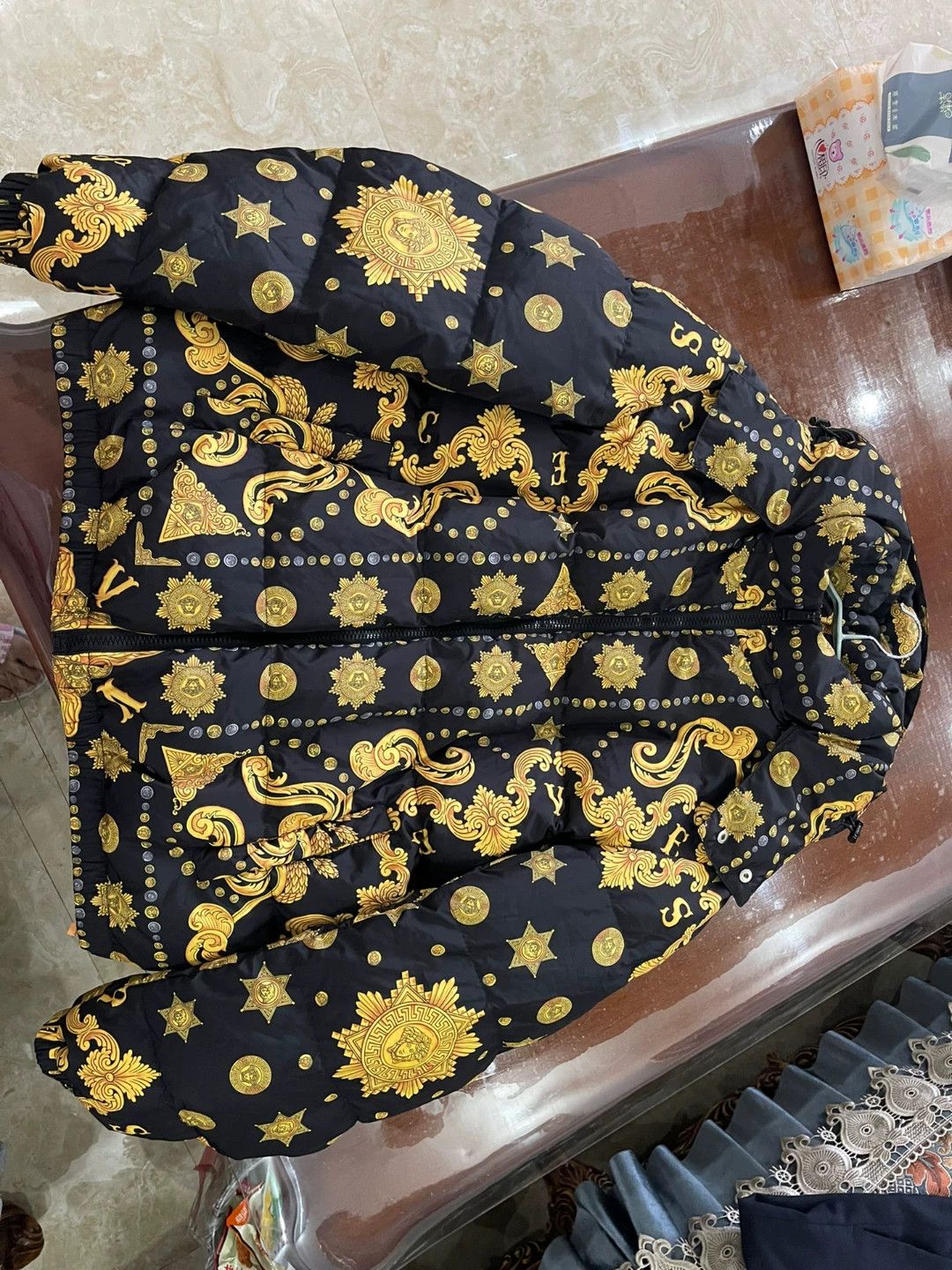 Versace Versace Full Logo Super Cool Goose Down Jacket Size US M / EU 48-50 / 2 - 3 Thumbnail