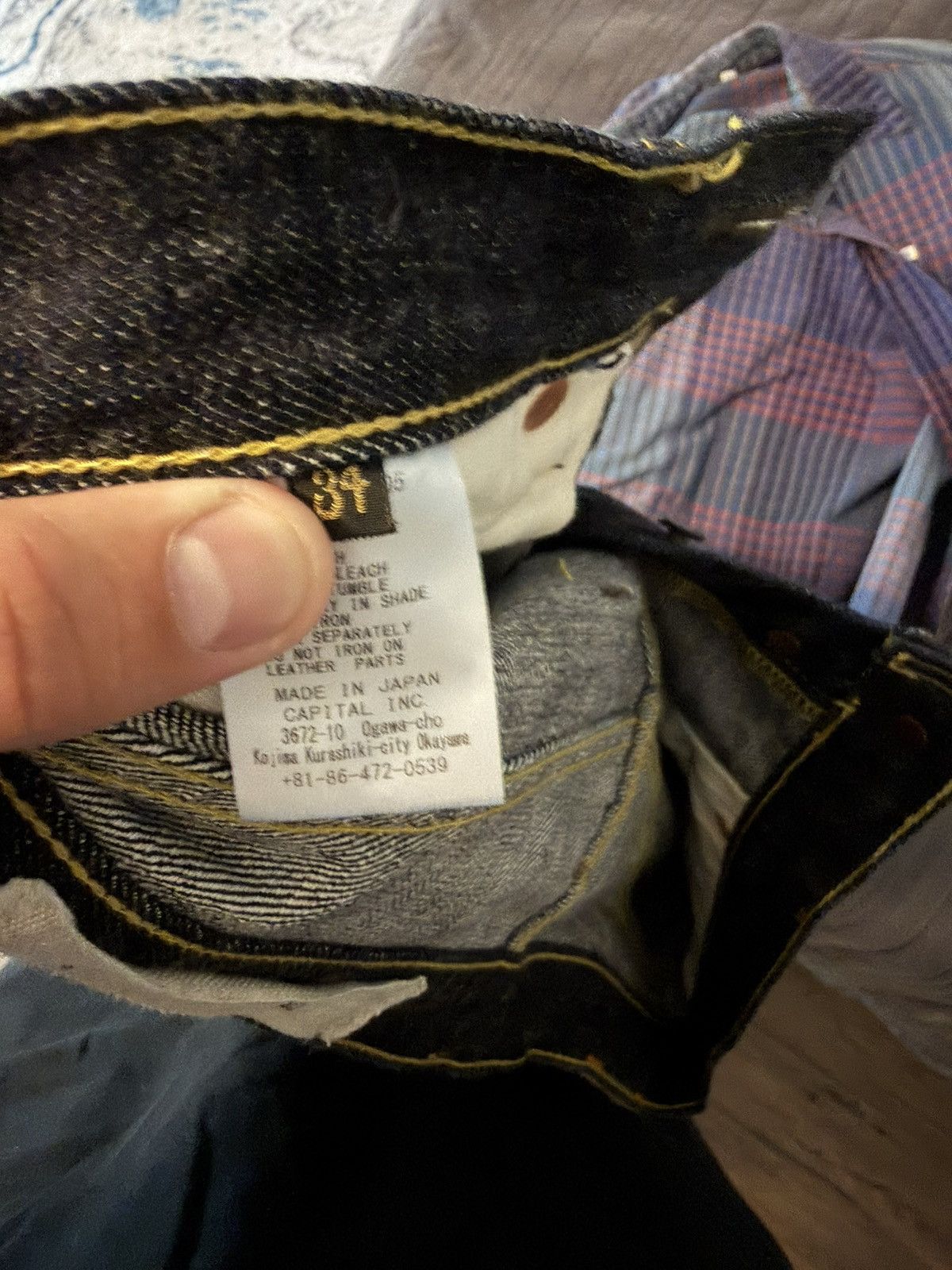 Kapital Kapital 13.5 oz Zimbabwe Denim 5P Monkey TH Size US 34 / EU 50 - 3 Thumbnail