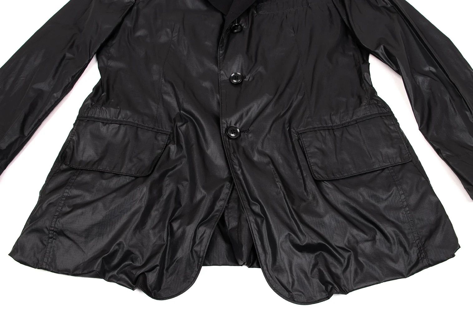 Yohji Yamamoto Yohji Yamamoto Ripstop Nylon Lapel Jacket Size US M / EU 48-50 / 2 - 10 Thumbnail