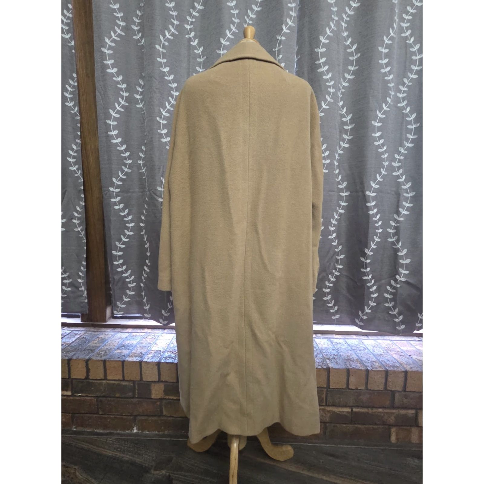Camel VINTAGE UnionMade Coat Women's Long Camel Beige 100% Cashmere L/XL 1950s Size L / US 10 / IT 46 - 3 Thumbnail
