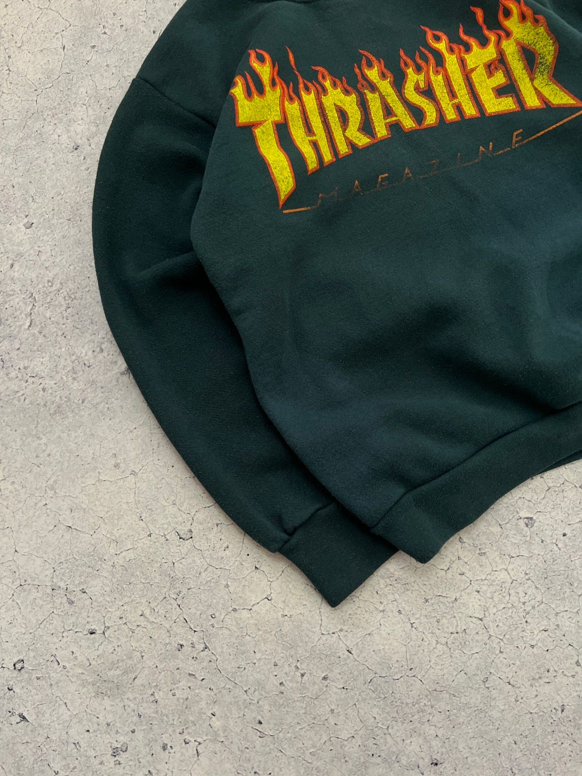 Vintage ❗️VERY RARE❗️ THRASHER 90’s OG Crewneck Sweatshirt Made In USA Size US S / EU 44-46 / 1 - 2 Preview