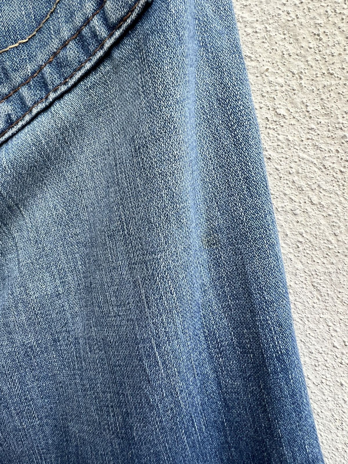 True Religion Vintage 00s TR Joey Distress Fade Mud Denim Flare Jeans Size US 32 / EU 48 - 18 Thumbnail