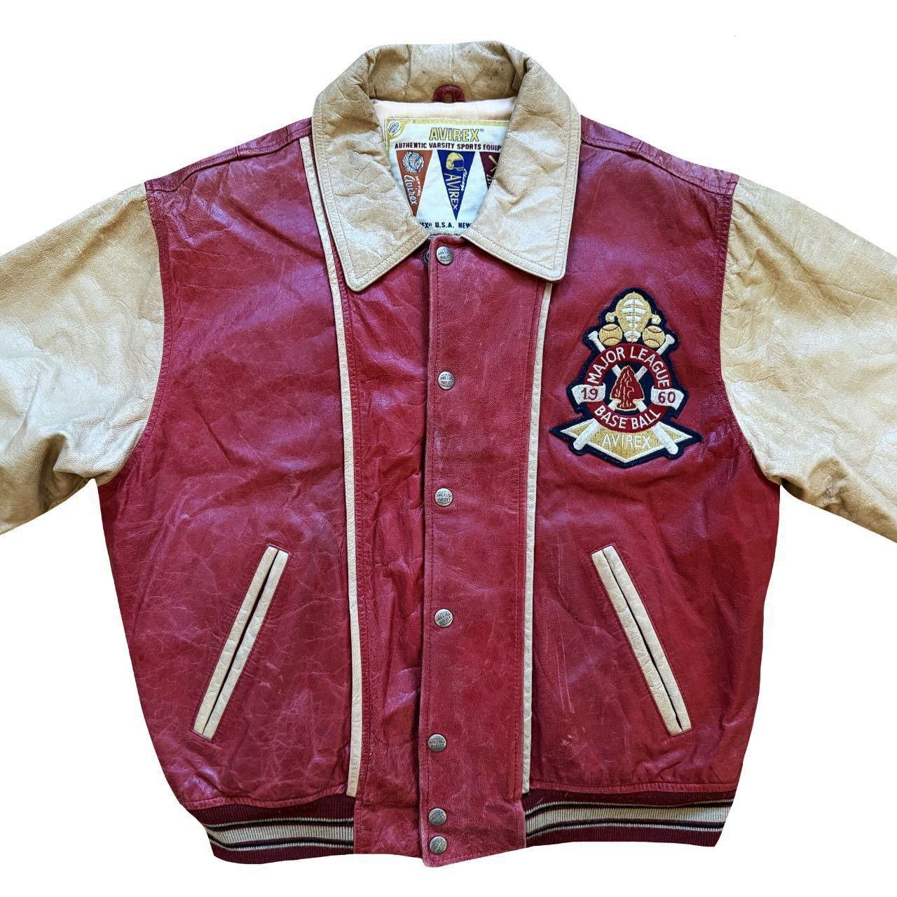 Avirex Avirex Leather Varsity Jacket Size US S / EU 44-46 / 1 - 5 Thumbnail