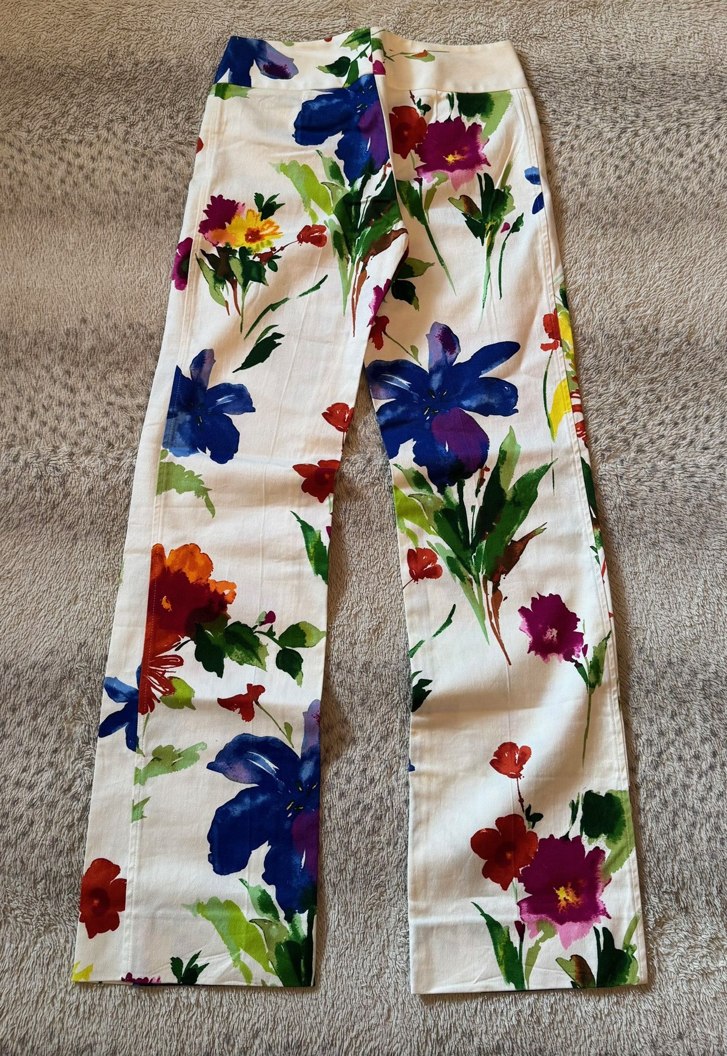 Dolce & Gabbana Dolce & Gabbana Vintage Y2K Floral Pants Size 28" / US 6 / IT 42 - 2 Thumbnail